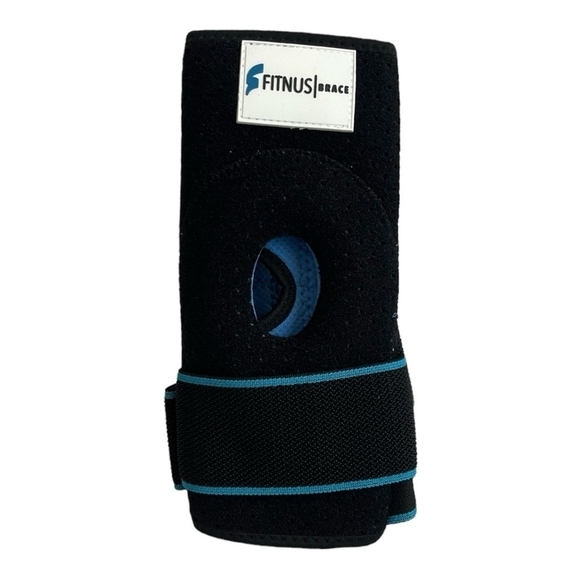 2x Unisex Fitnus Knee Brace Compression Sleeve Adjustable Athletes Knee Support - Picture 2 of 5